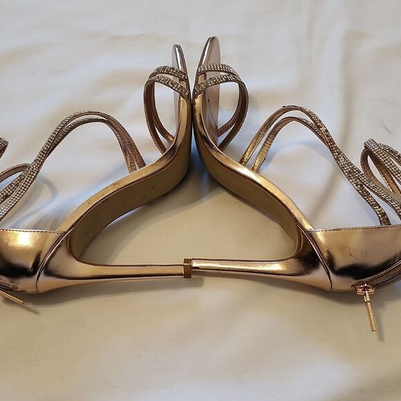 Steve Madden gold Diamond heels size 9.5 - Picture 3 of 10